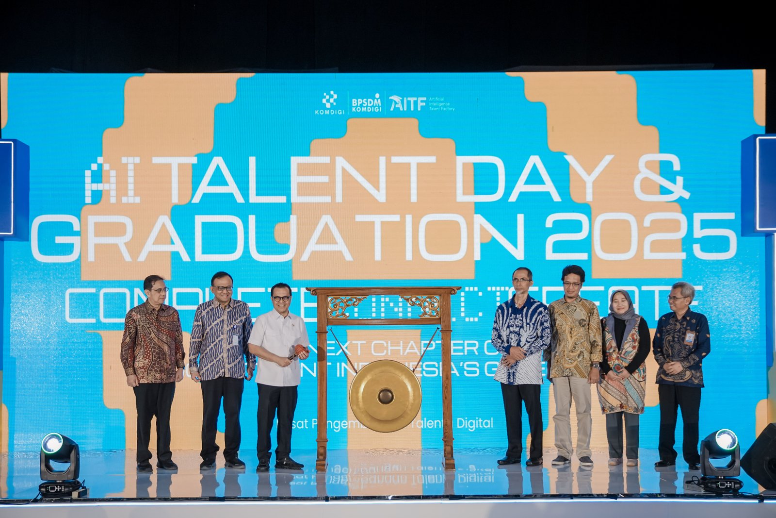 Badan Pengembangan Sumber Daya Manusia (BPSDM) Kementerian Komunikasi dan Digital resmi meluncurkan AI Talent Factory (AITF)